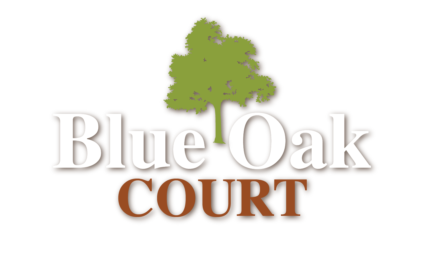 a logo for blue oak court
